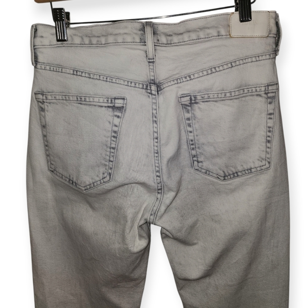 Edwin Orbital Grey Straight Y2K 90's Button Fly Preppy Denim Jeans Women's - Picture 6 of 10